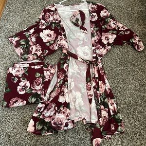 Delivery Robe and Swaddle set
